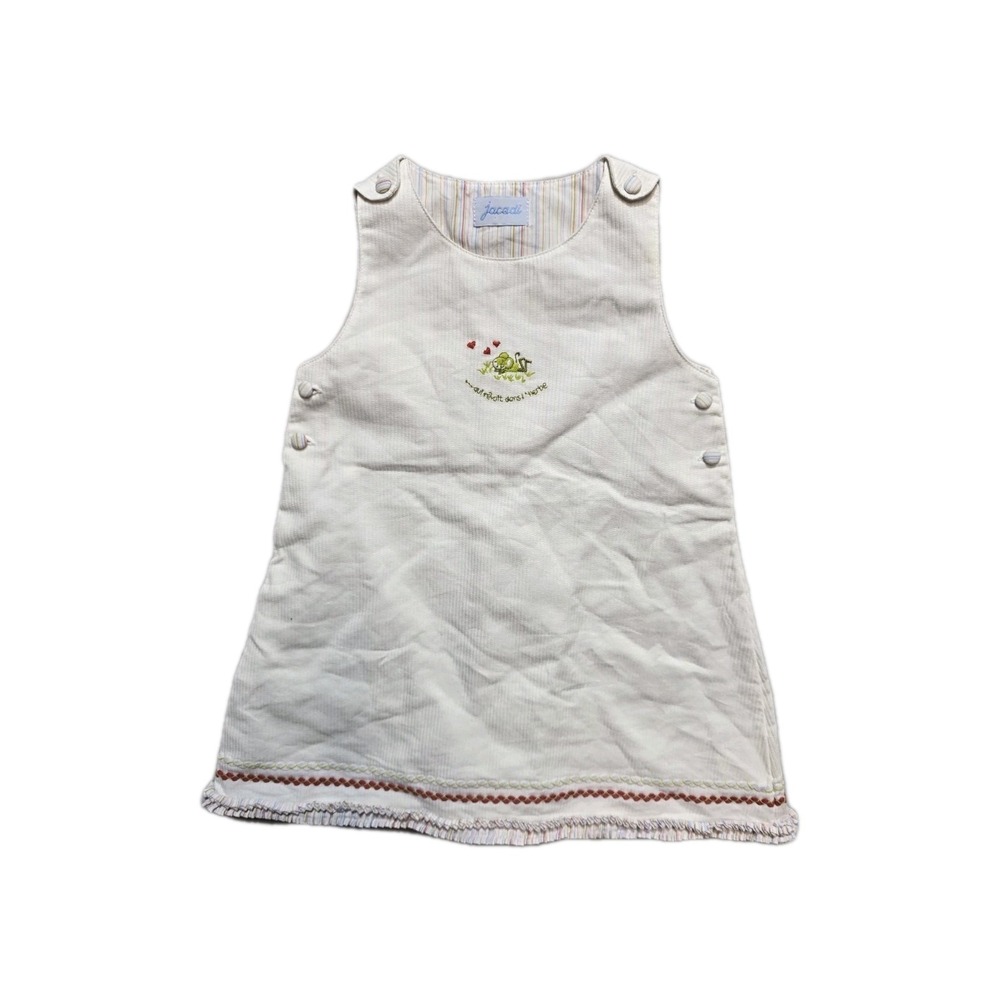 Jacadi‎  Girls Dress 18 Months  White Sleeveless
